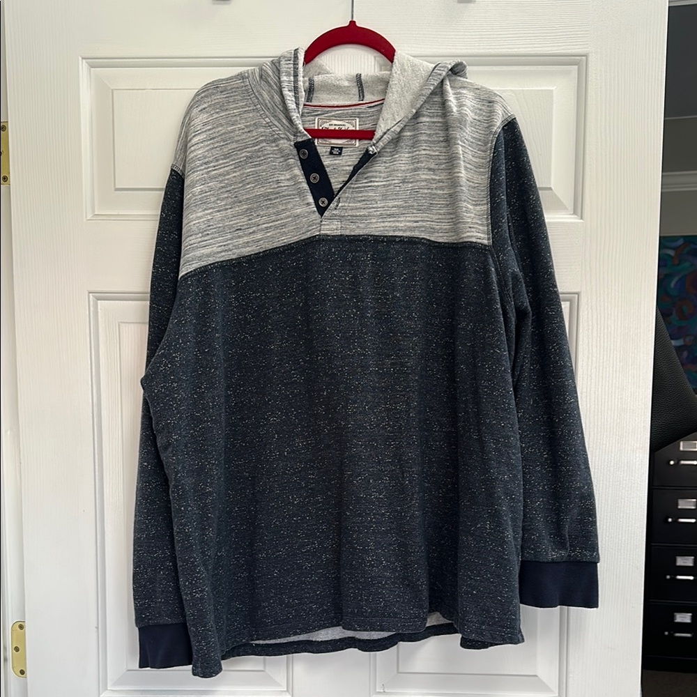 Flag & Anthem Gray and Black Hoodie